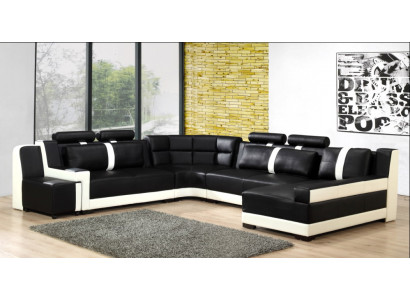  Ecksofa Wohnlandschaft + USB Polster Eckgarnitur Design Couch Moderne Leder Sofa