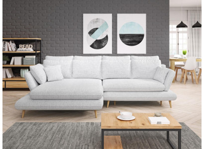 Bettfunktion Schlafsofa Ecksofa Couch Wohnlandschaft L-Form Sofa Design Sofas