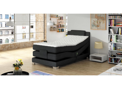 BOXSPRINGBETT DESIGN BETT TOPPER FEDERKERN POLSTERBETT 100 x 200 cm ELEKTRISCH