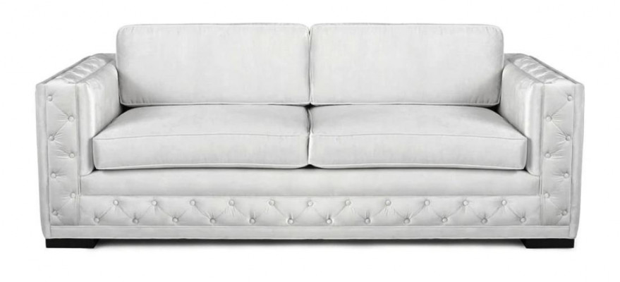 Weiß Chesterfield Modern Design Couchen Textil Sofa Neu Kreative Möbel 3 Sitzer