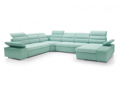 Wohnlandschaft Ecksofa U-form Eckcouch mit Schlaffunktion Sofa Couch Neu Ecksofa