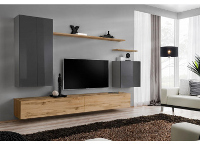 Modern Möbel Luxus Wohnwand Wohnzimmer Einrichtung Komplette Set Wandschrank