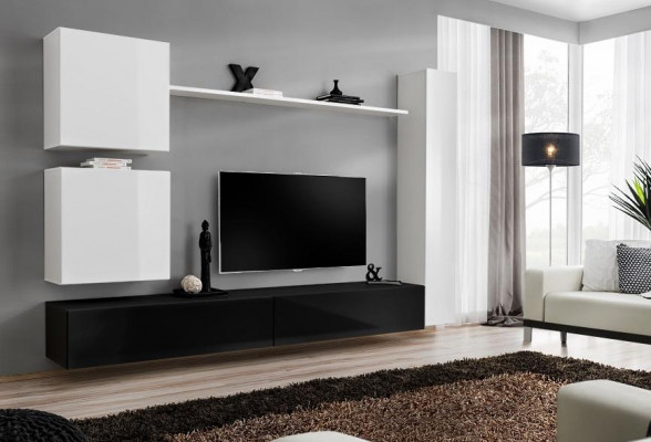 Design Wohnwand Sideboard 3x Schrank TV-Ständer Set 6tlg.Holzmöbel Stil Designer