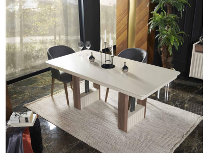 Modern Beige Luxus Esstisch Küchentisch Rechteckiger Esszimmertisch Tisch Neu