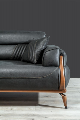 Dreisitzer Sofas Wohnzimmer Designer Polstermöbel Sessel Modern Polstersofas