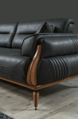 Dreisitzer Sofas Wohnzimmer Designer Polstermöbel Sessel Modern Polstersofas