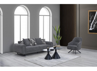 Polstermöbel Wohnzimmer Sofa Dreisitzer Modern Sessel Luxus Einrichtung