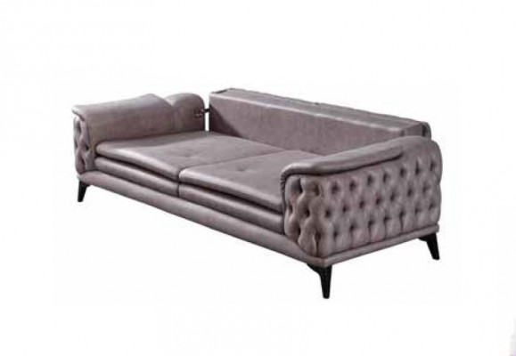 Moderne Chesterfield Sofagarnitur Dreisitzer Zweisitzer Sessel Sitz Set