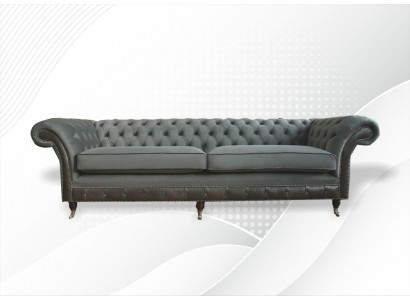 Chesterfield Original Möbel 4 Sitzer Couch Polster Sofas Couchen