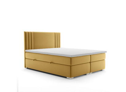 Boxspring Bett Doppel Komplett Set Matratze Topper Betten Funktion Kasten Hotel