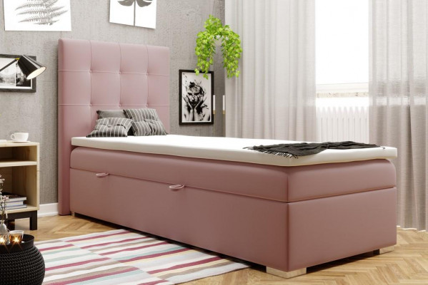 Luxus Boxspring Bett Betten Hotel Polster Bettkasten Funktion 90x200cm