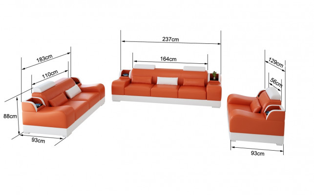 Sofagarnitur Couch Sitz Garnitur 3+2+1 Komplett Set Moderne Neu Wohnzimmer Sofa