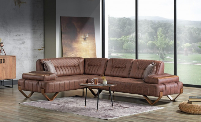 Ecksofa Wohnlandschaft Farbe Braun L-Form Sofa Neu Wohnzimmer Ecksofa Luxus Neu