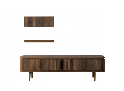 Luxus WohnWand Wohnzimmer Sideboard RTV Regal Wände Schrank Neu Möbel