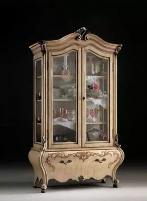 Vitrine Anrichte Schränke Design Italienische Möbel Schrank Luxus Regal