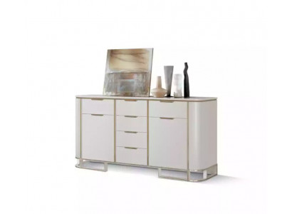 Sideboard Italienische Holz Möbel Design Luxus Weiß Kommode Schrank Neu