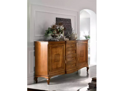 Sideboard mit Schubladen Holz Kommode Wohnzimmer Schrank Massiv Neu