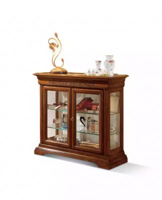 Vitrine Italienische Luxus Möbel Vitrinen Schrank Glas Design Schränke