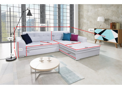 Design Ecksofa Bettfunktion Couch Polster Couchen Textil Sofas Sofa