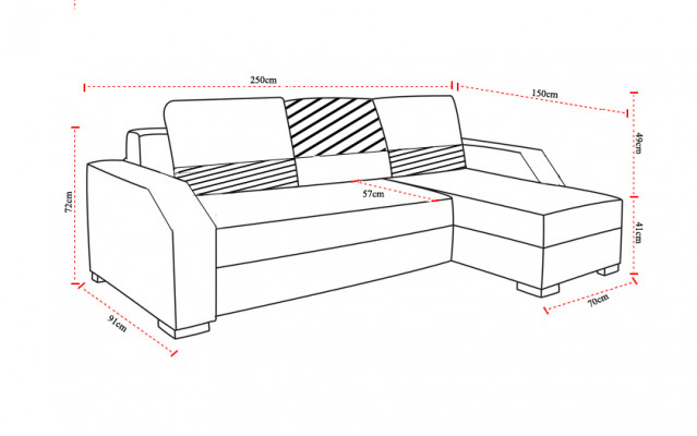 Schlafsofa Sofa Polster Wohnzimmer Ecksofa Funktions Couch Textl Sitz