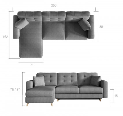 Schlafsofa Sofa Polster Funktions Couch Wohnzimmer Ecksofa Textl Sitz