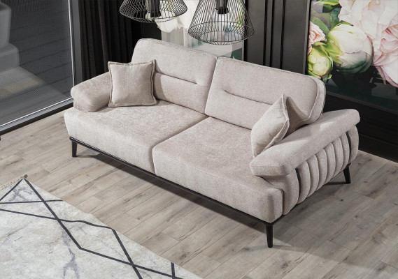 Luxus 4tlg. Sofagarnitur Modern Sofa 3 + 3 + Sessel + Couchtisch Wohnzimmer Set