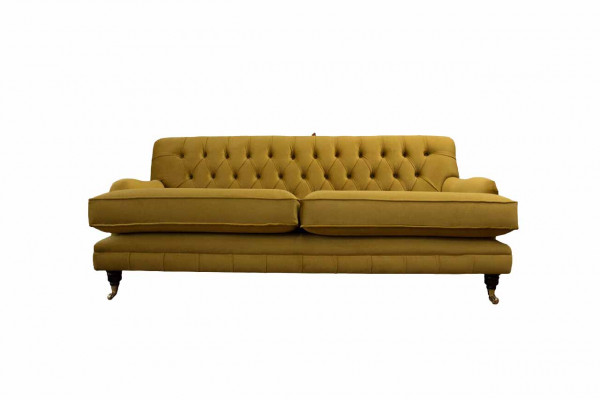 Chesterfield Sofa 3 Sitzer Polster Textil Stoff Couchen Elegante Sofas