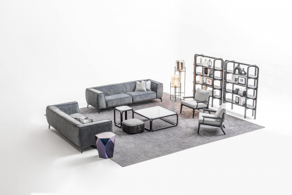 Sofagarnitur 431 Sitzer Sofas Sessel Luxus Garnitur xxl Stoff Sofa Möbel