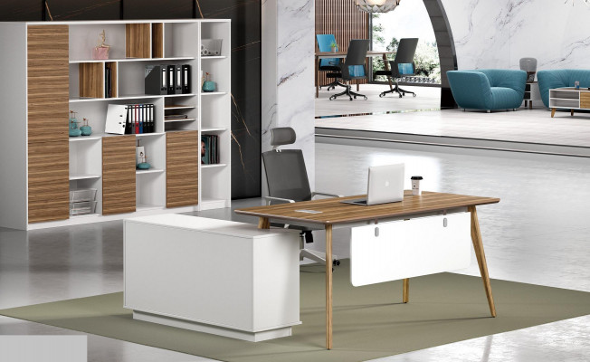 Schreibtisch Büro Set Wandregal Regal Schrank 2 tlg Büro Zimmer