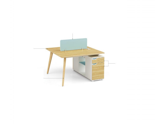 Schreibtisch workstation tisch 2 arbeitsplätze counter holz tische büro möbel