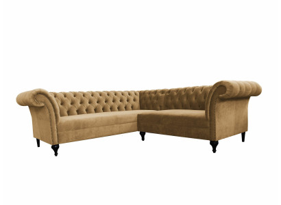 Chesterfield Ecksofa Eckcouch Modern Designer Sofa Couch Samt Ledersofa