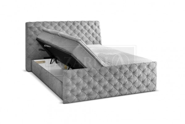 Graues Doppelbett Chesterfield Hotel Betten Designer Schlafzimmer Möbel