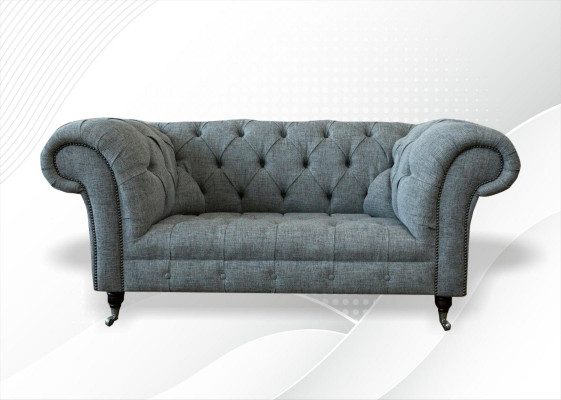 Chesterfield Design Luxus Polster Sofa Couch Sitz Garnitur Leder Textil Sofas