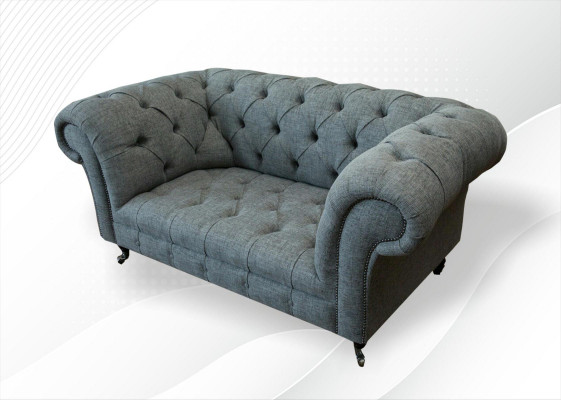 Chesterfield Design Luxus Polster Sofa Couch Sitz Garnitur Leder Textil Sofas