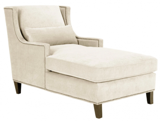 Chaiselongue Liegen Möbel Ottomane Wohnzimmer Design Sofa Beige Stoff Liege 