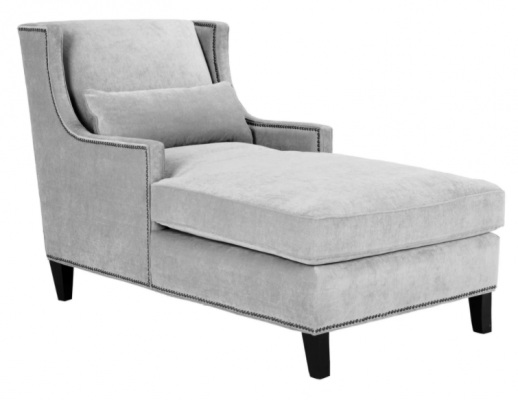 Chaiselongue Liegen Möbel Ottomane Wohnzimmer Design Sofa Beige Stoff Liege 