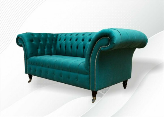 Sofa 2 Sitzer Chesterfield Polster Design Luxus Couch Sofas Lounge Club Sofas