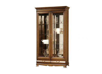 Klassische Vitrine Vitrinenschrank Vitrinen Schrank Schrankwand - Model N-W2