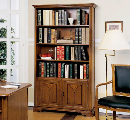 Wohnzimmer Vitrine Schrank Bücher Regal Anrichte Klassische Möbel Regale Holz