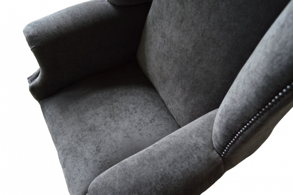 Ohrensessel Sessel Design Polster Sofa Couch Chesterfield Textil Möbel