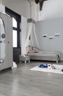 Bett Nachttisch Schlafzimmer Set Designer Luxus Betten Komplett 2 tlg.