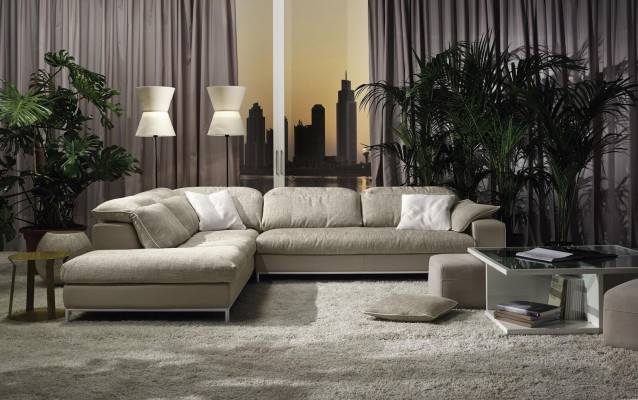 Design Ecksofa L-form Modern Sofas Textil Couch Wohnzimmer Modern Sofa Neu