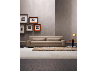 Sofa 3 Sitz Grau Wohnzimmer Prianera Polster Italienische Möbel Textil