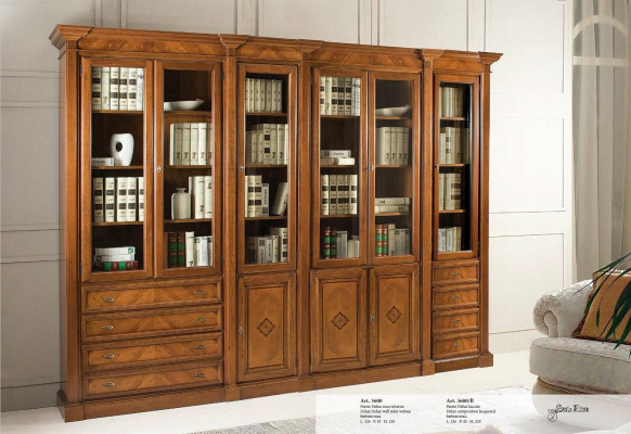 Bücher Regal braun Vitrinen Schrank Bücherschrank Vitrine Bücherregal Regale Neu