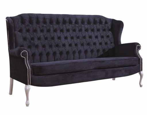 Klassische Chesterfield Sofagarnitur 3+2 Sitzer Sofa Couch Polster Samt Textil