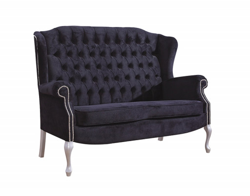 Klassische Chesterfield Sofagarnitur 3+2 Sitzer Sofa Couch Polster Samt Textil