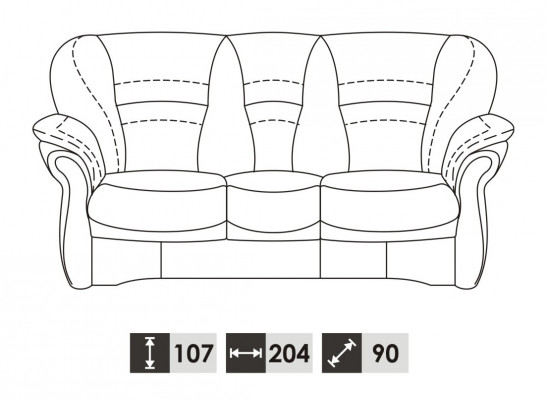 Sofa 3 Sitzer Design Sofas Polster Couchen Leder Relax Deko Moderne Sitz