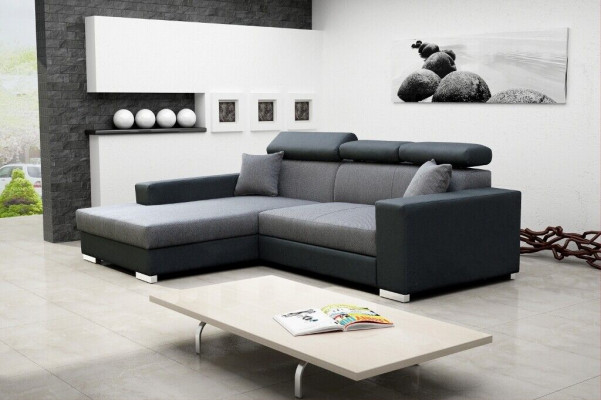 Schlafsofa Eck Sofa Couch Bettfunktion Polster Eck Garnitur Sofas Schlaffunktion