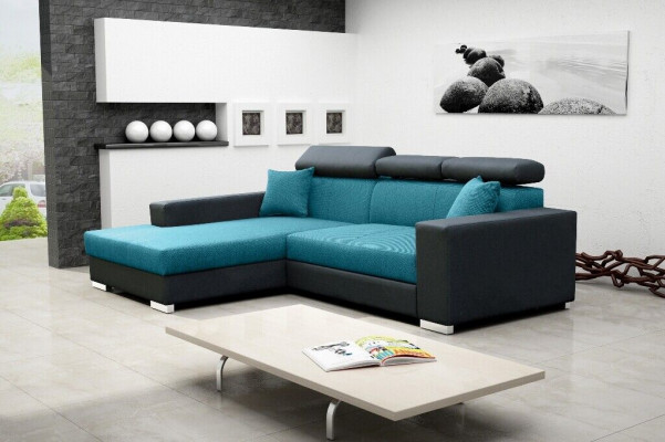 Schlafsofa Eck Sofa Couch Bettfunktion Polster Eck Garnitur Sofas Schlaffunktion