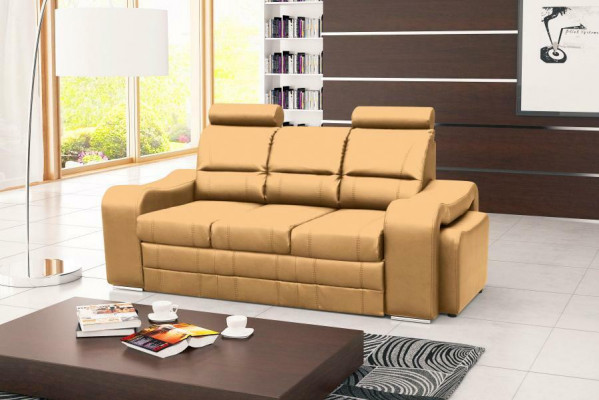 Schlafsofa Klappcouch 3-Sitzer Schlaffunktion + Bettkasten Couch Sofa Klappsofa